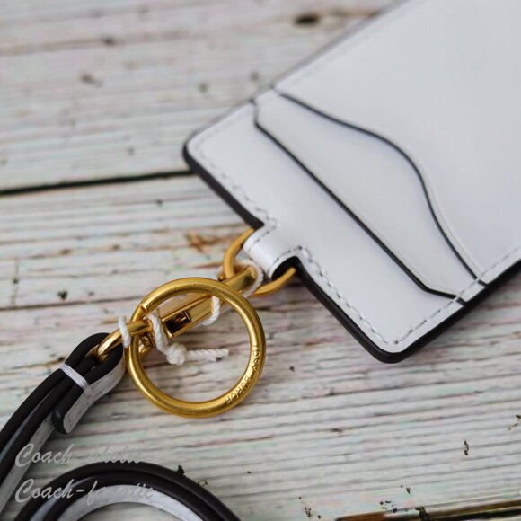 NWT Tory Burch Emerson Patent Leather Lanyard in Optic White - Picture 4 of 5